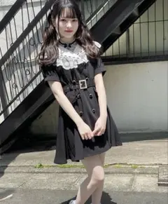ROJITA マリン風ダブル開きワンピースのサムネイル