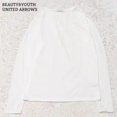 美品◎ユナイテッドアローズ 天竺シアークルーネックTシャツ カットソー F 白