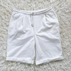 ZARA メンズ　ホワイト ハーフパンツ ショートパンツ　S