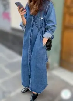 デニムシャツワンピース ロングコート チャオパニック マウジー ザラ