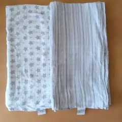 aden+anais 星柄、ストライプおくるみ・ブランケット120 ✕110