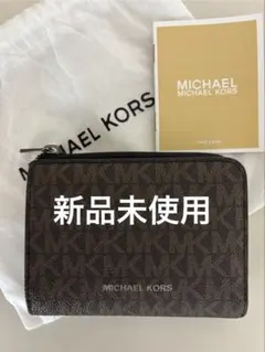 【新品】MICHAEL KORS　モノグラム二つ折り財布 レディース・メンズのサムネイル
