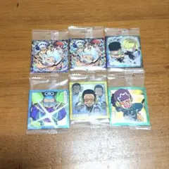 ワンピースウエハースシール log13 ルフィ ロー　キッドSGR(6点セット)