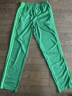 adidas 古着　旧ロゴ　グリーン ジャージパンツ
