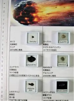 ★★世界の隕石セット 隕石確認用磁石＋説明書付★★