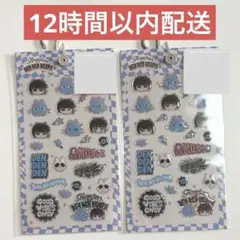 デンデンデンパ シール　2枚　しまむら　電電電波　あのちゃん　ボンボンドロップ