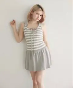 ANDMARY Rachel knit frill mini dress - メルカリ