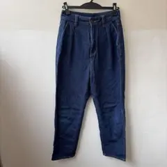 GUダークブルー テーパードデニムパンツ Ｍ