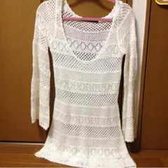 LIP すかしニットワンピ