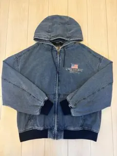 US COMPANY SUPPLY フード付きデニムブルゾン