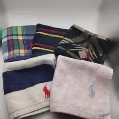 ◆4054 ラルフローレン　ハンカチ5点セット