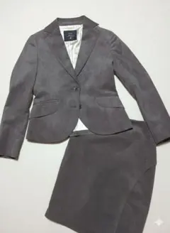 【美品】INED スエード グレー セットアップ