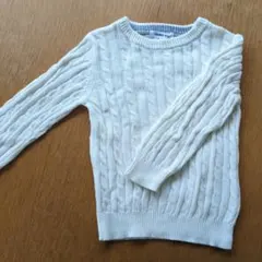【白・無地】Sサイズ薄手セーター
