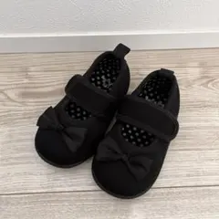 バレエシューズ フォーマルシューズ ベビーシューズ リボン付き 13cm