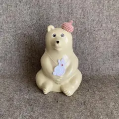 しろくま貯金箱　お月見うさぎ