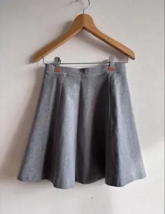ユニクロ　スエットスカート　グレー　M フリー　フレア　透けない　オールシーズン