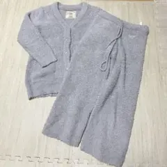 ジェラピケ　ジェラートピケ　ルームウェア　カーディガン　ロングパンツ　グレー