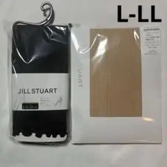 ジルスチュアート・L-LL 2点セット レギンス・ストッキング（チャコールグレー