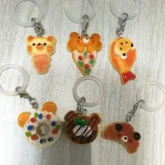 クマさん めじるし チャーム 6点セット①のサムネイル