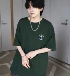 ILL’S ビッグシルエット半袖Tシャツ グリーン Lサイズ