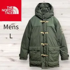 60【人気】ノースフェイス　ダッフルダウンコート　メンズL　カーキ　オリーブ