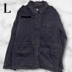 back number L アウター　長袖　グレー ミリタリージャケットのサムネイル