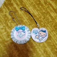 マタニティマーク キーホルダー ストラップ 2点セット