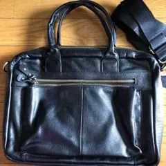 ビジネスバッグ(黒牛革)
