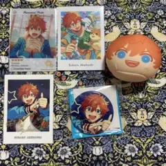 あんスタ　スバル　缶バッジ　おまんじゅう