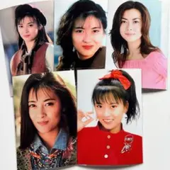 [現品のみ] 　中山美穂　写真　ｌ版　5枚セット