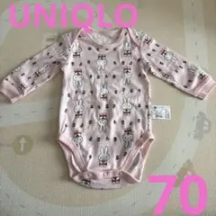 UNIQLO ミッフィー ボディスーツ 70cm ピンク