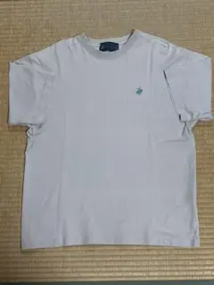 クリーム色 polo ClubTシャツ 刺繍ロゴ