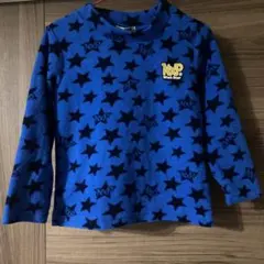 フリース　星柄　ブルー　青　110 長袖  トップス　オシャレ