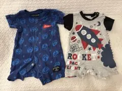 夏　男の子　半袖　ロンパース 70センチ　２枚セット