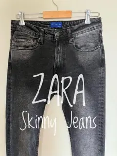 ZARA MAN ザラ マン スキニー ジーンズ 色落ちブラック 黒