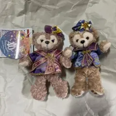 ディズニー　リゾート　ダッフィー　シェリーメイ　ぬいぐるみバッジ　セット
