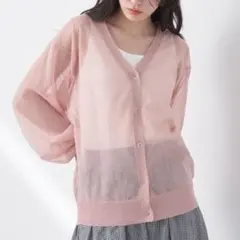 新品 earth music&ecology ファンシーラメVネックカーディガンのサムネイル