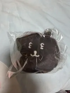 ナガノ ブラックだらけぬいぐるみ 쿠지 E賞 おかおマスコットバッジ ねむいよ
