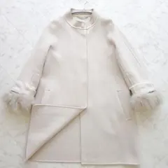 S Max mara クチートアマーノ ファー ビジュ ロング コートのサムネイル