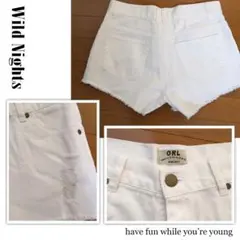 GRL  デニムダメージショートパンツ