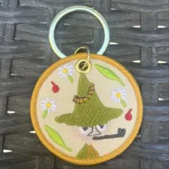 【即発送】ムーミンバレーパーク　刺繍キーリング　スナフキン
