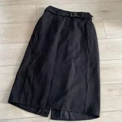 【美品】断捨離処分黒 清楚仕事フォーマルスカート