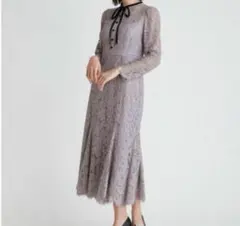 【CELFORD】ボウタイレースマーメイドワンピース