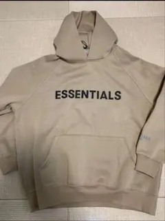 ESSENTIALS ベージュ フード付きパーカー　Lサイズ