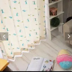 カーテン　piccola piccoloうさぎ　亀　アレルGプラスカーテン