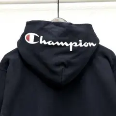 Champion チャンピオン ブラック パーカー フード付き サイズL