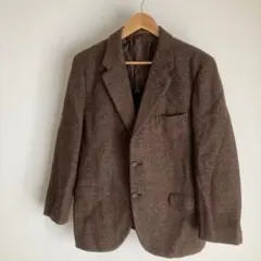 ハリーツィード ウール100%　 テーラードジャケット オンワード　昭和レトロ