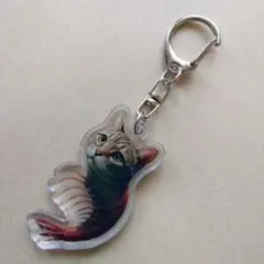 猫デザイン アクリルキーホルダー