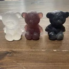 クマ カービング 3個セット