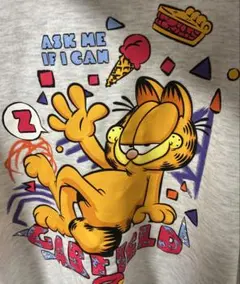 ガーフィールド　パーカートレーナー　白/Lサイズ